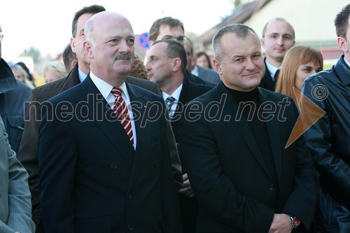 Klemens Nowotny, predsednik uprave Raiffeisen Banke d.d. in Franc Kangler, župan Mestne občine Maribor