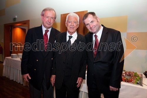 Dr. Erwin Kubesch, avstrijski veleposlanik v Sloveniji, Željko Jeglič, veleposlanik v Švici in Günter Salzmann, avstrijska ambasada