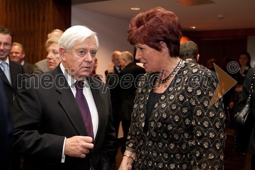 Milan Kučan, nekdanji predsednik Republike Slovenije in Zdenka Cerar, nekdanja pravosodna ministrica in generalna tožilka