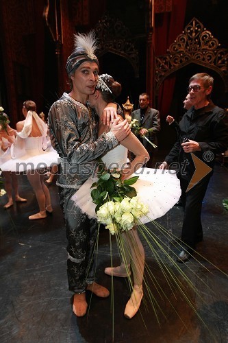 Anton Bogov, baletnik in Alenka Ribič Laufer, balerina