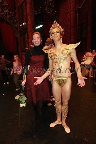 Valentina Turcu, balerina in Matjaž Marin, baletnik