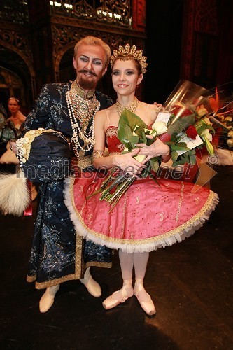 Vadim Kurgajev, baletnik in Galina Čajka, balerina