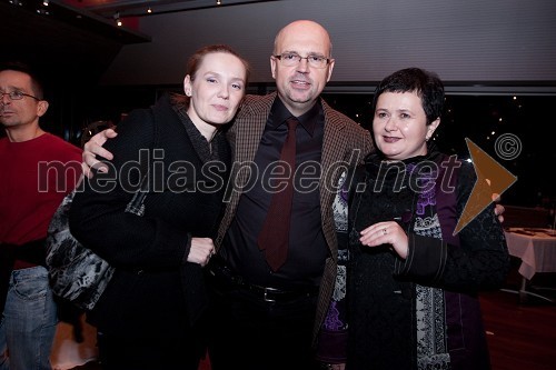 Ksenija Guzej, Mitja Reichenberg, pisanist in skladatelj  in Marija Lesjak Reichenberg