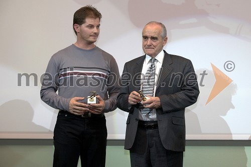 Robert Teršek, predstavnik združenja atletov in Martin Steiner, predsednik strokovnega sveta pri Atletski Zvezi Slovenije