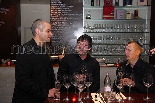 Saša Arsenovič, solastnik Galerije Gosposka in kavarne, restavracije in vinoteke Rožmarin, ... in Andrej Kac, odvetnik