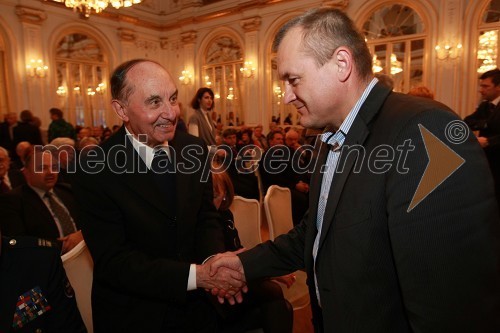 Dr. Franc Kramberger, mariborski nadškof in metropolit in Franc Kangler, župan Mestne občine Maribor