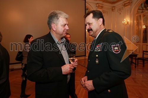 Andrej Verlič, podžupan Mestne občine Maribor in podpolkovnik Ernest Anželj, poveljnik 72. brigade Slovenske vojske