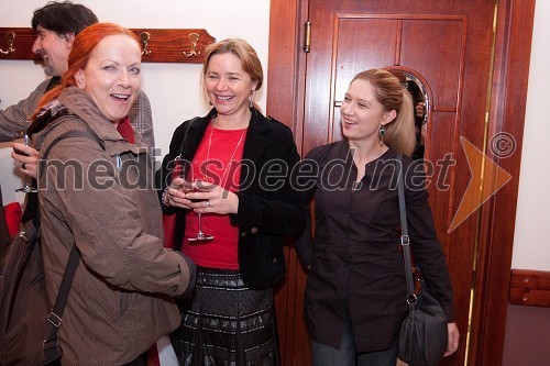 Jožica Avbelj, igralka, Vesna Jevnikar, igralka in  Vesna Pernarčič-Žunić, igralka