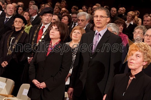 Ljubica Jelušič, ministrica za obrambo in Igor Lukšič, minister za šolstvo in šport