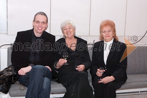 Marko Naberšnik, režiser, Lojzka Žerdin, koreografinja in Veronika Klemenčič, Združenje univerzitetnih izobraženk Slovenije