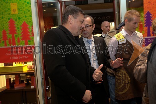 Zoran Janković, župan Mestne občine Ljubljana in Zvone Krznar, direktor podjetja Stillmark