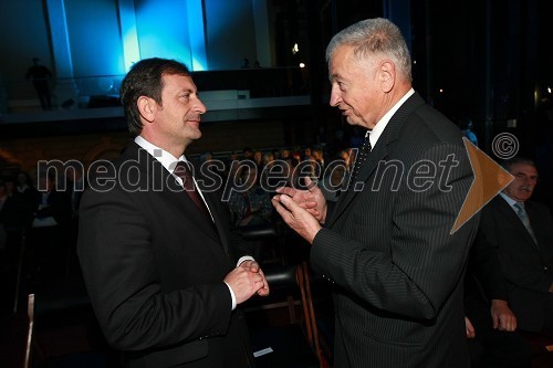 Karl Viktor Erjavec, minister za okolje in prostor RS in prof. dr. Baldomir Zajc, predsednik Slovenske inženirske zveze