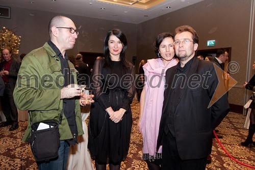 Vadim Fiškin, Zdenka Badovinac, direktorica Moderne galerije, Tatjana Pintar in Roman Iirwin