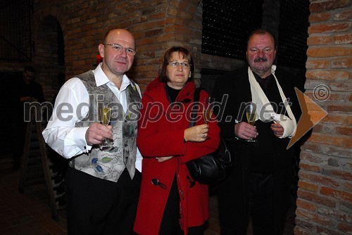 Frenk Rožman, Marina Vuk in mož Ivo