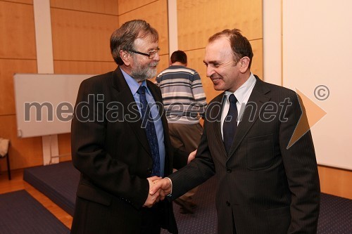 Prof. dr. Ivan Rozman, rektor Univerze v Mariboru in dr. Franci Demšar, direktor Javne agencije za raziskovalno dejavnost Republike Slovenije (ARSS)