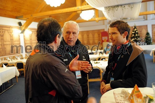 Miodrag BARDIĆ, poslovnež iz Srbije, Marjan Gaberšek, organizator in Tomaž Orešič, EFT Group