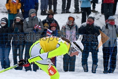 Petra Majdič, smučarska tekačica (v rumenem dresu)