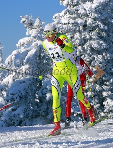 Petra Majdič, smučarska tekačica (v rumenem dresu)