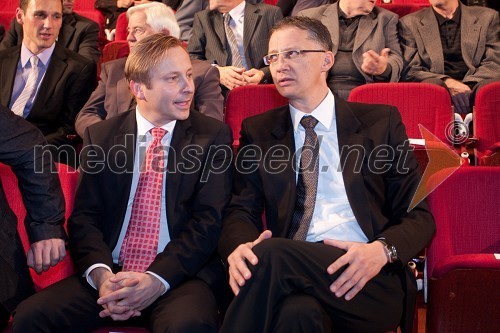Peter Kukovica, predsednik Atletske zveze Slovenije in Igor Lukšič, minister za šolstvo in šport