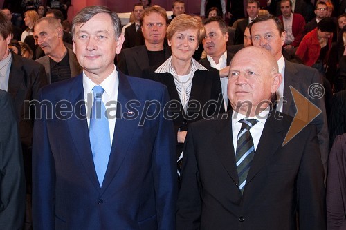 dr. Danilo Türk, predsednik Republike Slovenije in Janez Kocijančič, predsednik olimpijskega komiteja