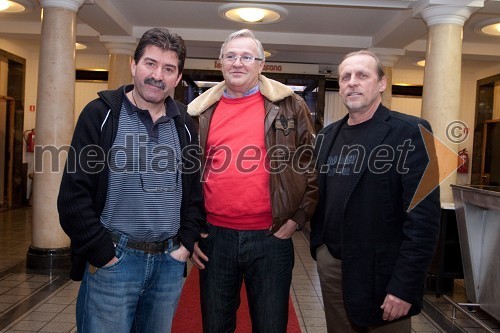 	Ilija Jovanovič, Artman, Ernest Bagola, vodja Festivalne dvorane Ljubljana, Zlatko Klun, Artman