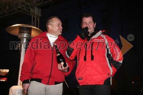 Franc Kangler, župan Mestne občine Maribor in Andrej Okreša, novinar Radia City