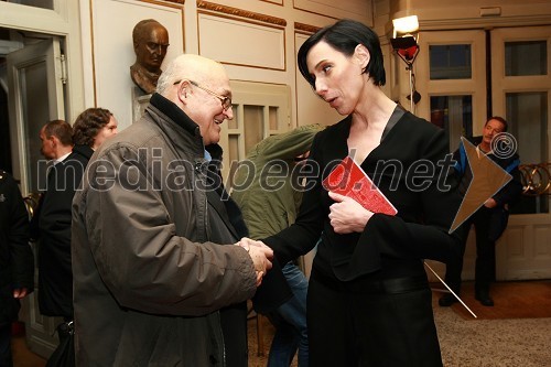 Vasilij Vasko Polič, vrhovni sodnik in Melita Berzelak, glavna urednica revije Jana