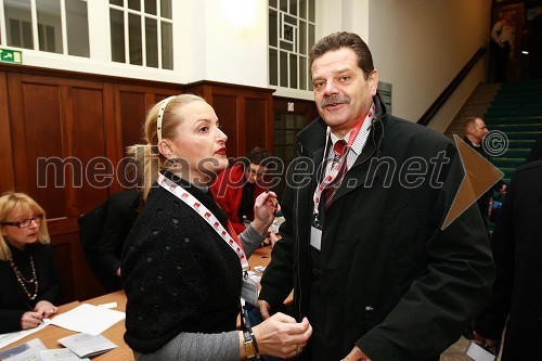 Ingrid Sever, idejni vodja kongresa RIMC 2010 in dr. Andrej Godec, Direkcija RS za vodenje investicij v javno železniško infrastrukturo