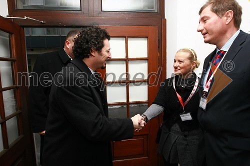 Dr. Patrick Vlačič, minister za promet, Ingrid Sever, idejni vodja kongresa RIMC 2010 in prof. dr. Drago Sever