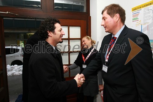 Dr. Patrick Vlačič, minister za promet in prof. dr. Drago Sever