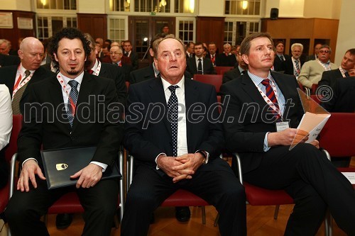 Dr. Patrick Vlačič, minister za promet, Ivan Zidar, predsednik uprave SCT in prof. dr. Drago Sever