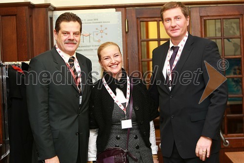 Andrej Godec, Direkcija RS za investicije v javno železniško infrastrukturo, Ingrid Sever, idejni vodja kongresa RIMC 2010 in prof. dr. Drago Sever