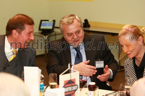 Prof. dr. Drago Sever, Boris Gazvoda, SCT in Ingrid Sever, idejni vodja kongresa RIMC 2010