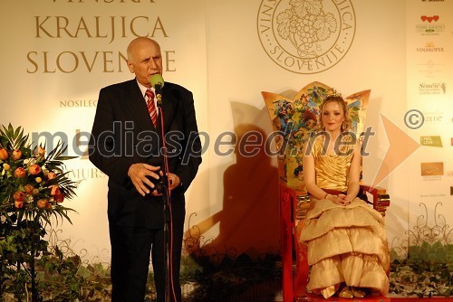 Franc Mužič, župan občine Brda in Andreja Erzetič, Vinska kraljica Slovenije 2010
