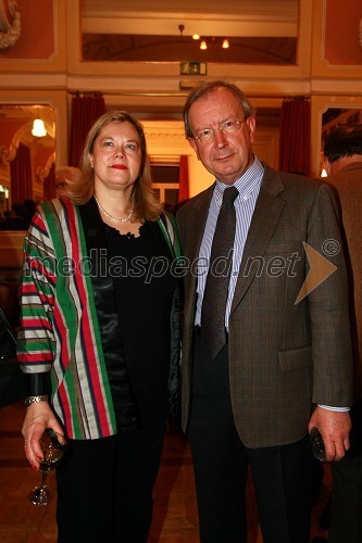 Inger Ultvedt, švedska veleposlanica v Sloveniji in dr. Erwin Kubesch, avstrijski veleposlanik v Sloveniji
