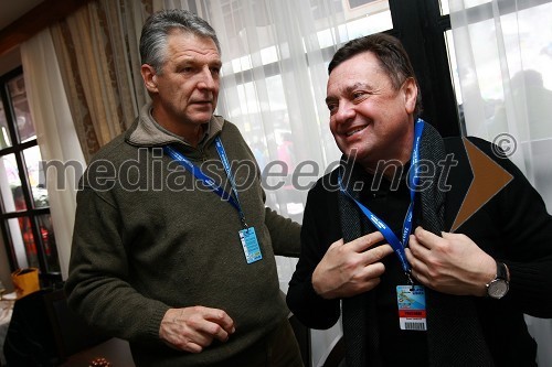 Marko Voljč, nekdanji predsednik uprave NLB in Zoran Janković, župan Ljubljane