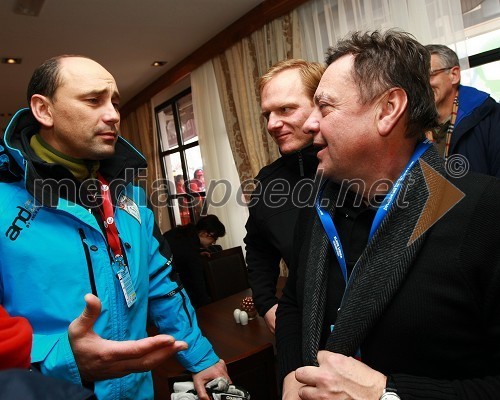 Matjaž Kovačič, predsednik uprave Nove KBM, mag. Blaž Kavčič, predsednik Državnega sveta RS in Zoran Janković, župan Ljubljane