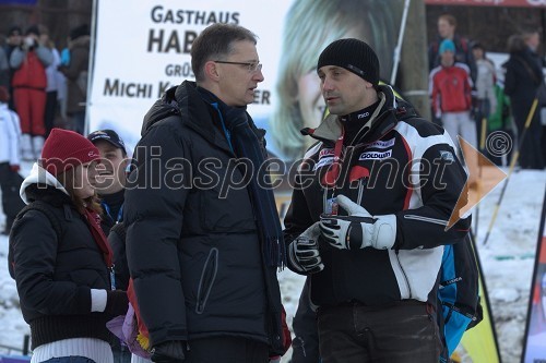 Igor Lukšič, minister za šolstvo in šport in Matjaž Kovačič, predsednik uprave Nove KBM