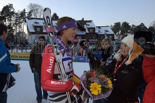 Maria Riesch, smučarka (Nemčija), drugouvrščena na veleslalomu za 46. Zlato lisico