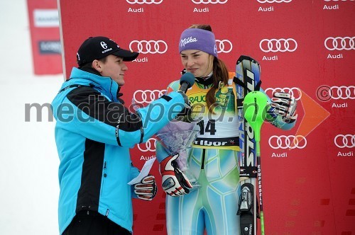 ... in Tina Maze, smučarka (Slovenija), drugouvrščena na slalomu za 46. Zlato lisico