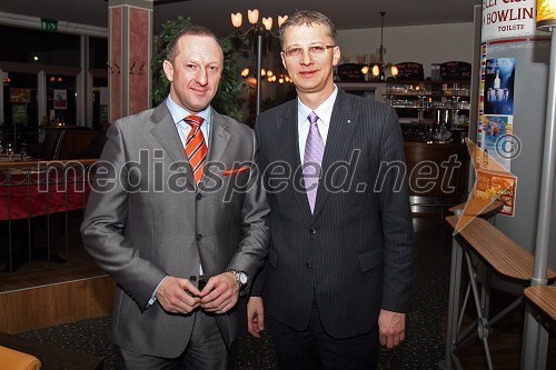 Dejan Štancer, član Rotary Cluba Maribor Lent in Igor Lukšič, minister za šolstvo in šport