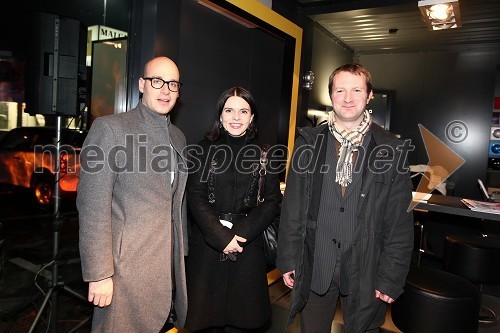 Miha Ažman, generalni direktor BMW Slovenija, Valentina Smej Novak, voditeljica in scenaristka oddaje Ljubezen skozi želodec ter Michael Mendrina, vodja blagovne znamke Mini za srednjo in vzhodno Evropo