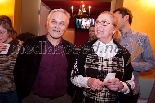 Niko Goršič, igralec, publicist in režiser in Iva Zupančič, igralka