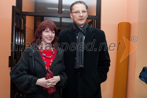 Igor Lukšič, minister za šolstvo in šport ter njegova soproga dr. Marta Macedoni Lukšič, pediatrinja