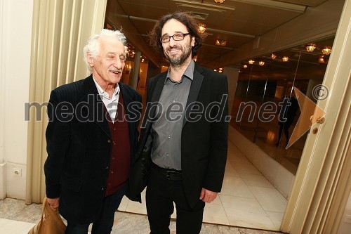 Veno Taufer, pisatelj in njegov sin Vito Taufer, režiser