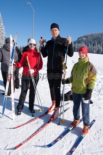 Igor Lukšič, minister za šolstvo in šport ter soproga dr. Marta Macedoni Lukšič, pediatrinja in sin