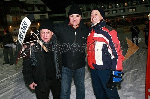 Stojan Ščurek, vinar, Miha Istenič, penine Istenič in Danilo Steyer, vinarstvo Steyer   
 
