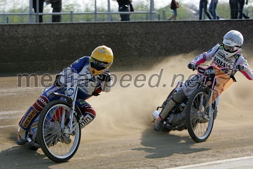 Izak Šantej (AMD Krško) in Jernej Kolenko (AMTK Ljubljana)