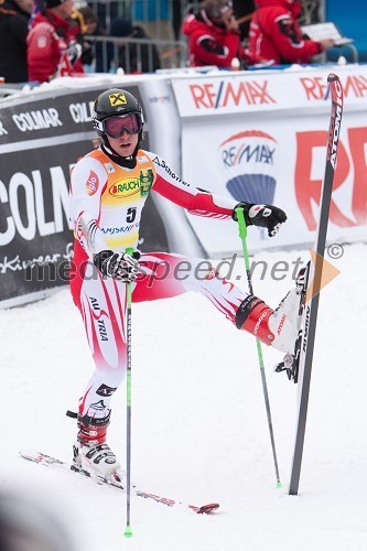 Marcel Hirscher, smučar (Avstrija) in zmagovalec veleslaloma za 49. Pokal Vitranc