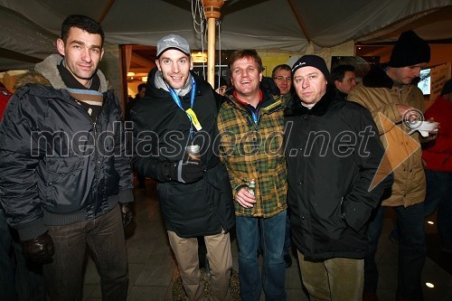 Marko Simeunovič, nekdanji nogometaš, Jose Manuel Rivas Castro, vodja mednarodnih trgov Shark AG, Slavko Golob in Dušan Žeher